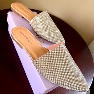 Madden girl rhinestone mules size 9